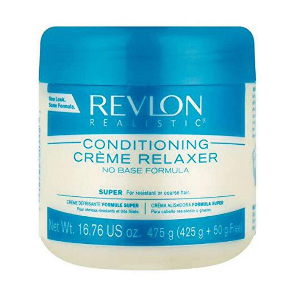 Revlon Realistic Hair Conditioning Creme Relaxer, Super, No Base Formula, 16.76 Oz